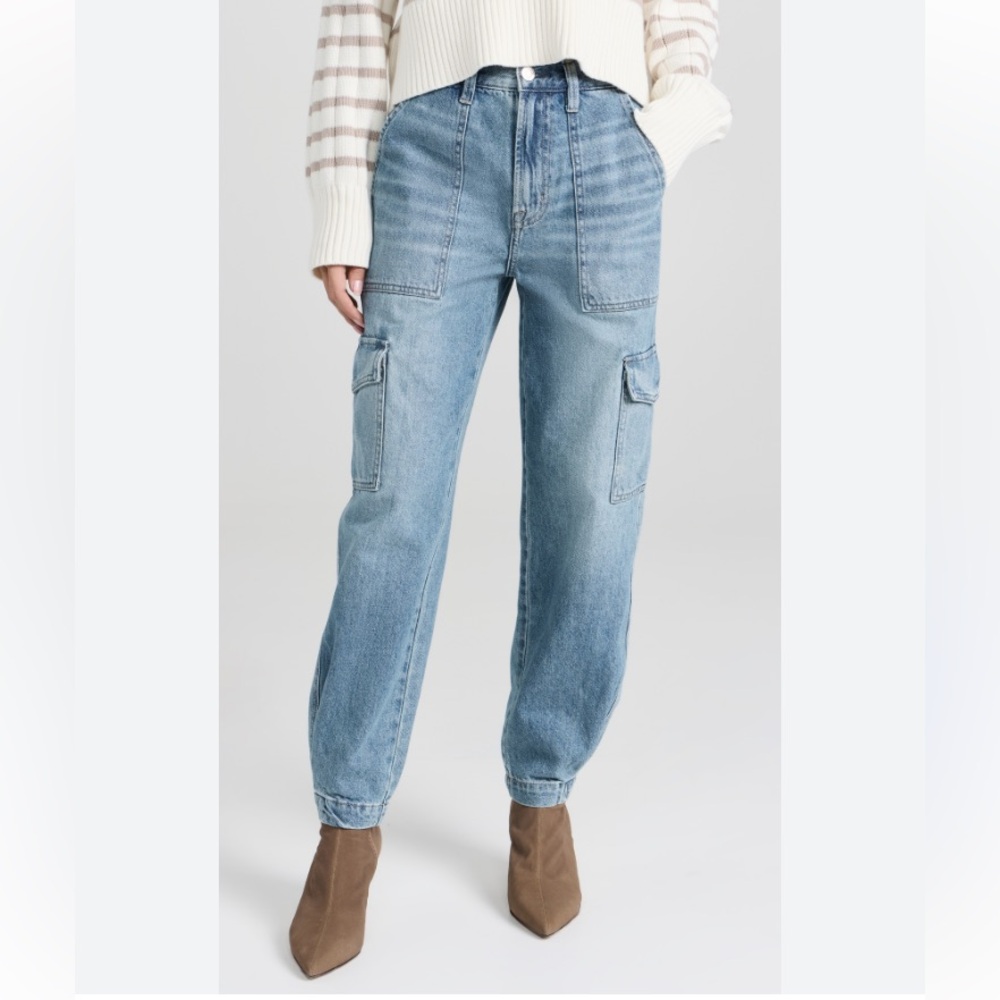 Like New! Pistola Josephine High-Rise Tapered Cargo Jeans